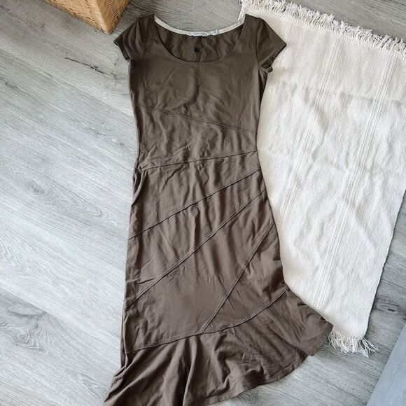 Athleta Brown Athletic Dress Asymmetrical - Picture 2 of 5